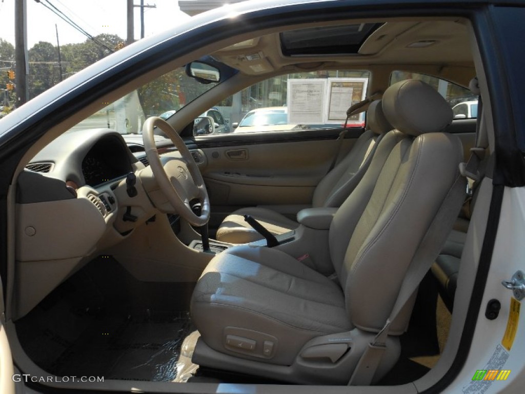 2001 Solara SLE V6 Coupe - White Diamond Pearl / Ivory photo #15