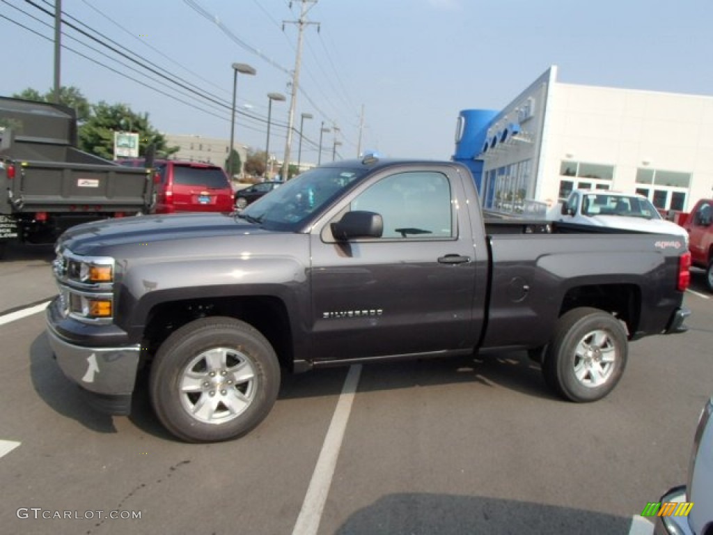 2014 Silverado 1500 LT Regular Cab 4x4 - Tungsten Metallic / Jet Black photo #1