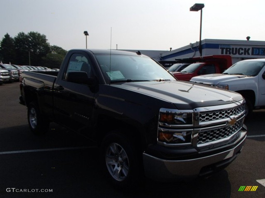 2014 Silverado 1500 LT Regular Cab 4x4 - Tungsten Metallic / Jet Black photo #4