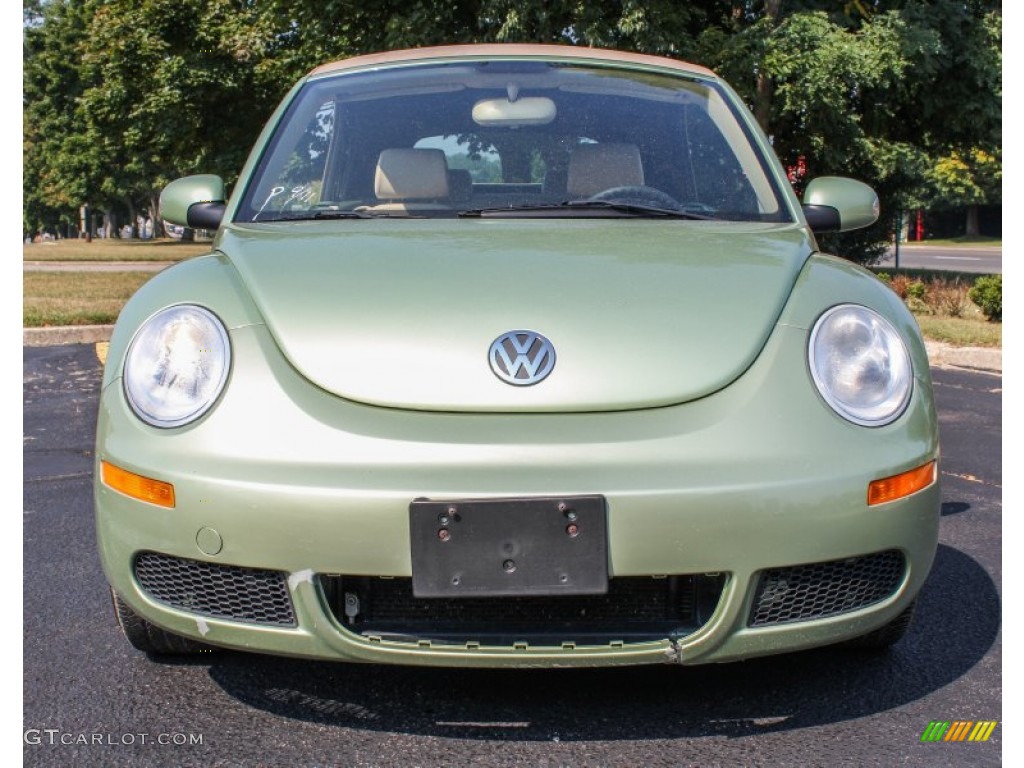 2007 New Beetle 2.5 Convertible - Gecko Green Metallic / Cream photo #2