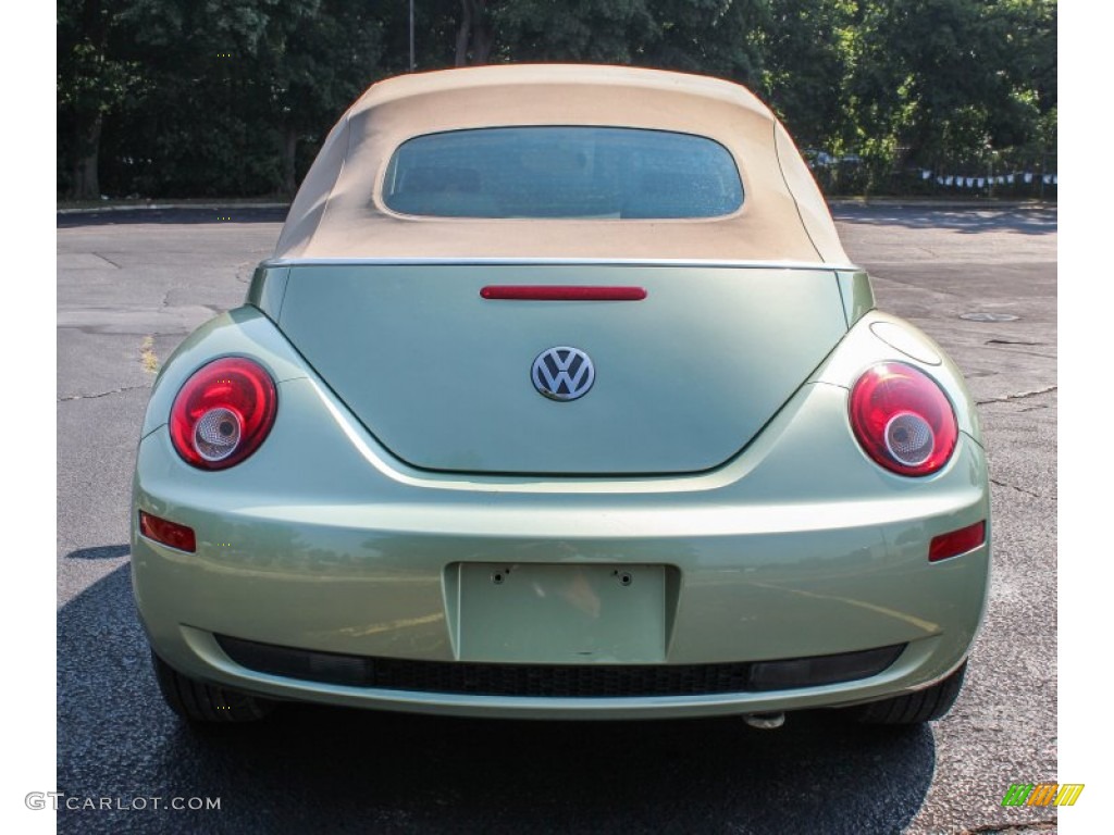 2007 New Beetle 2.5 Convertible - Gecko Green Metallic / Cream photo #5