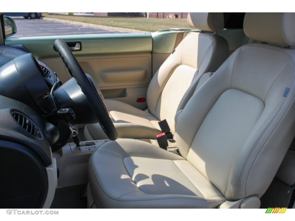 2007 New Beetle 2.5 Convertible - Gecko Green Metallic / Cream photo #12