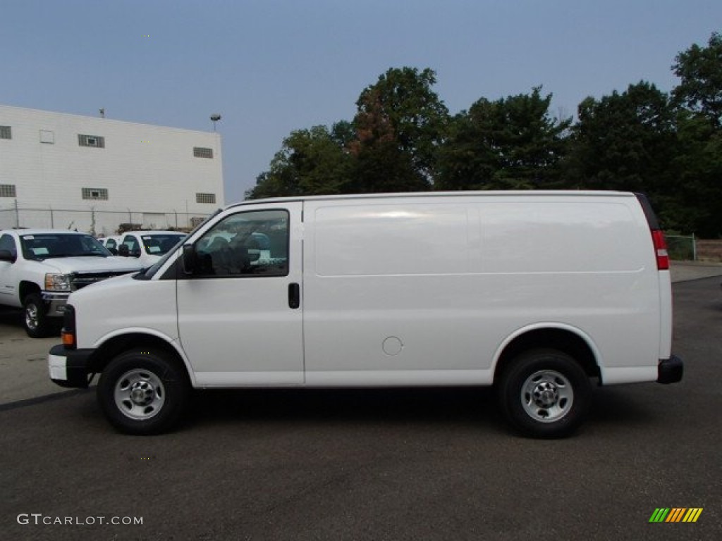 Summit White 2014 Chevrolet Express 1500 Cargo WT Exterior Photo #85612804