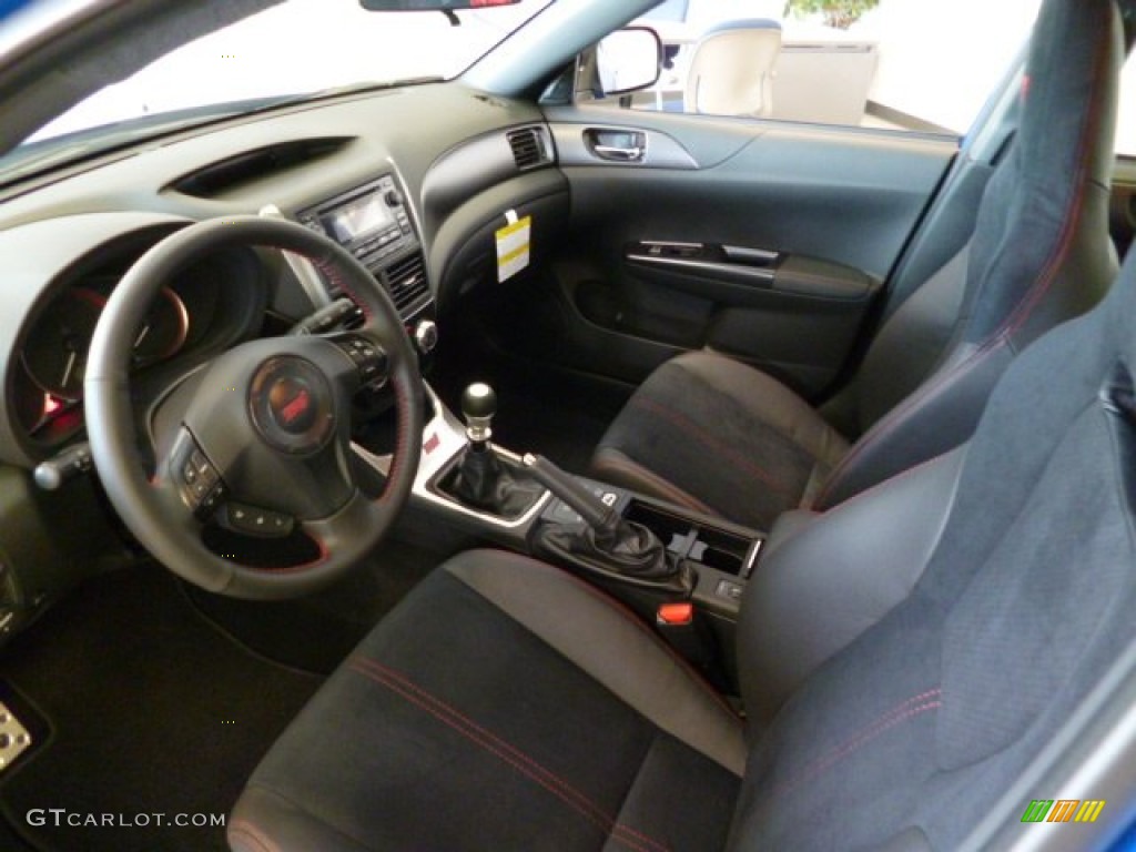 STI Black Alcantara/ Carbon Black Leather Interior 2014 Subaru Impreza WRX STi 4 Door Photo #85613167