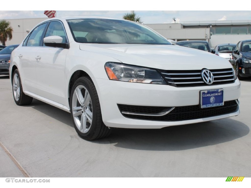 2014 Passat 2.5L SE - Candy White / Cornsilk Beige photo #1