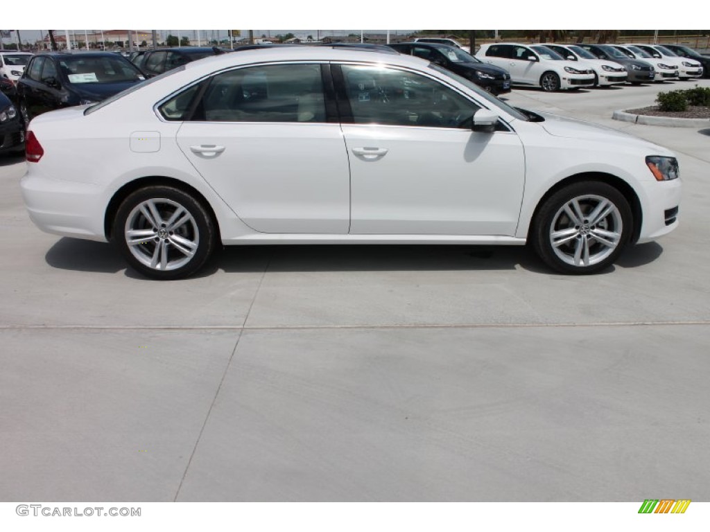 2014 Passat 2.5L SE - Candy White / Cornsilk Beige photo #10