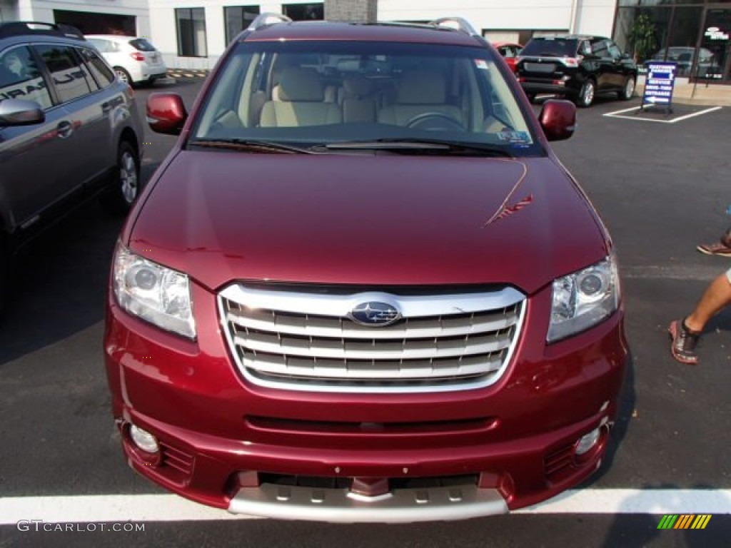 2010 Tribeca 3.6R Touring - Ruby Red Pearl / Desert Beige photo #2