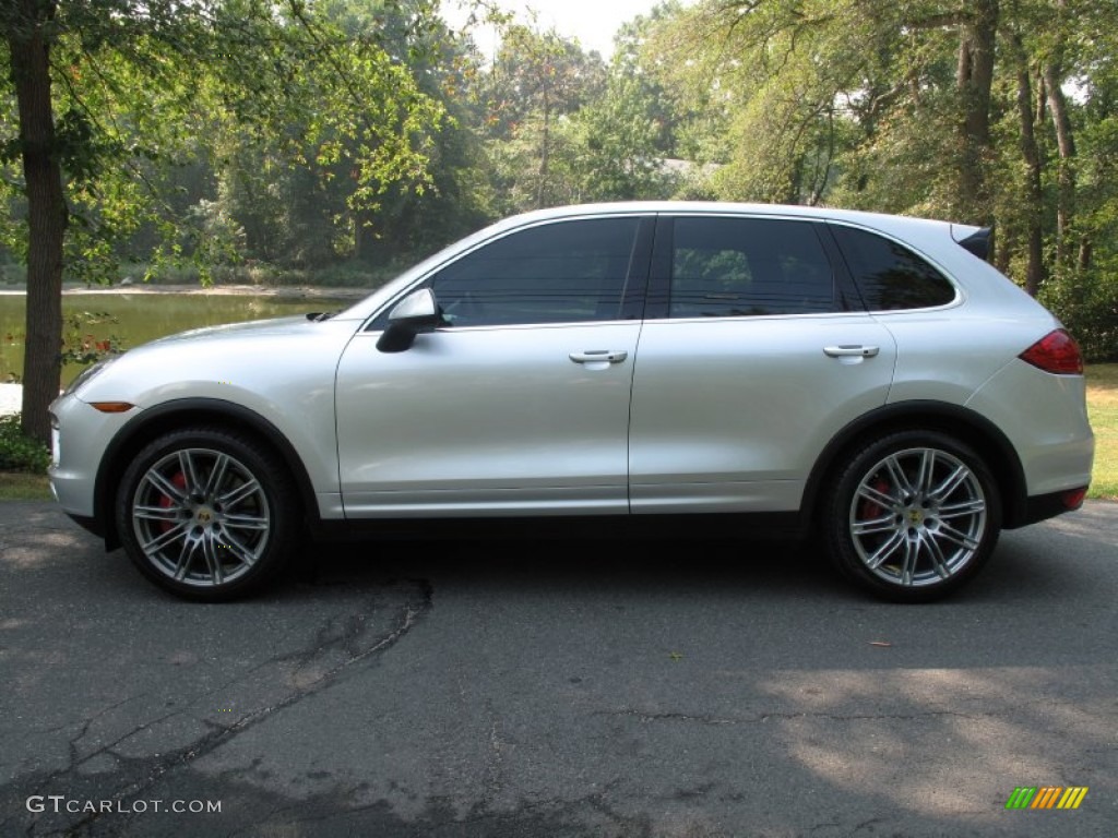 Classic Silver Metallic 2012 Porsche Cayenne Turbo Exterior Photo #85617607