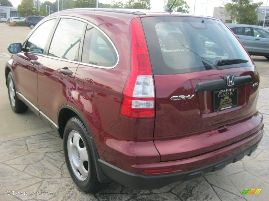 2011 CR-V LX 4WD - Tango Red Pearl / Gray photo #7