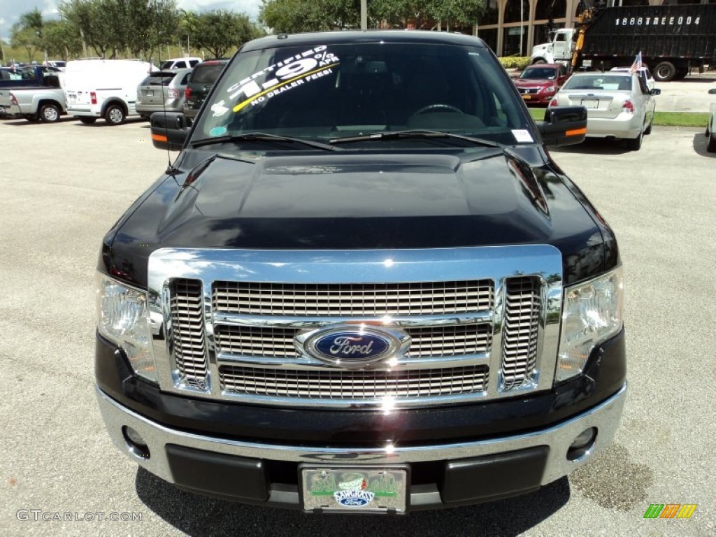 2011 F150 Lariat SuperCrew - Tuxedo Black Metallic / Black photo #16