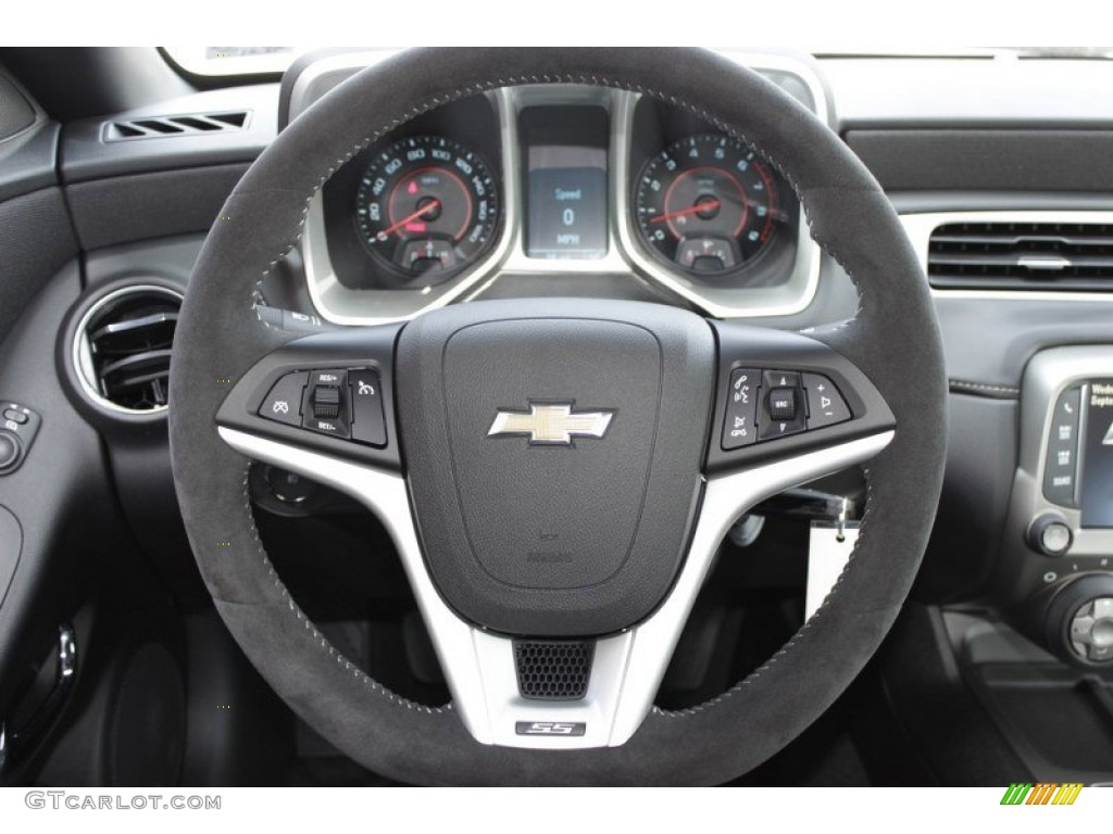 2014 Chevrolet Camaro SS/RS Coupe Black Steering Wheel Photo #85618378