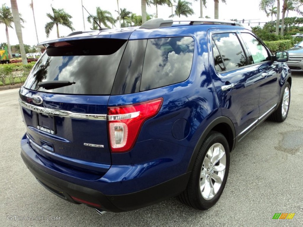 2013 Explorer XLT - Deep Impact Blue Metallic / Medium Light Stone photo #5