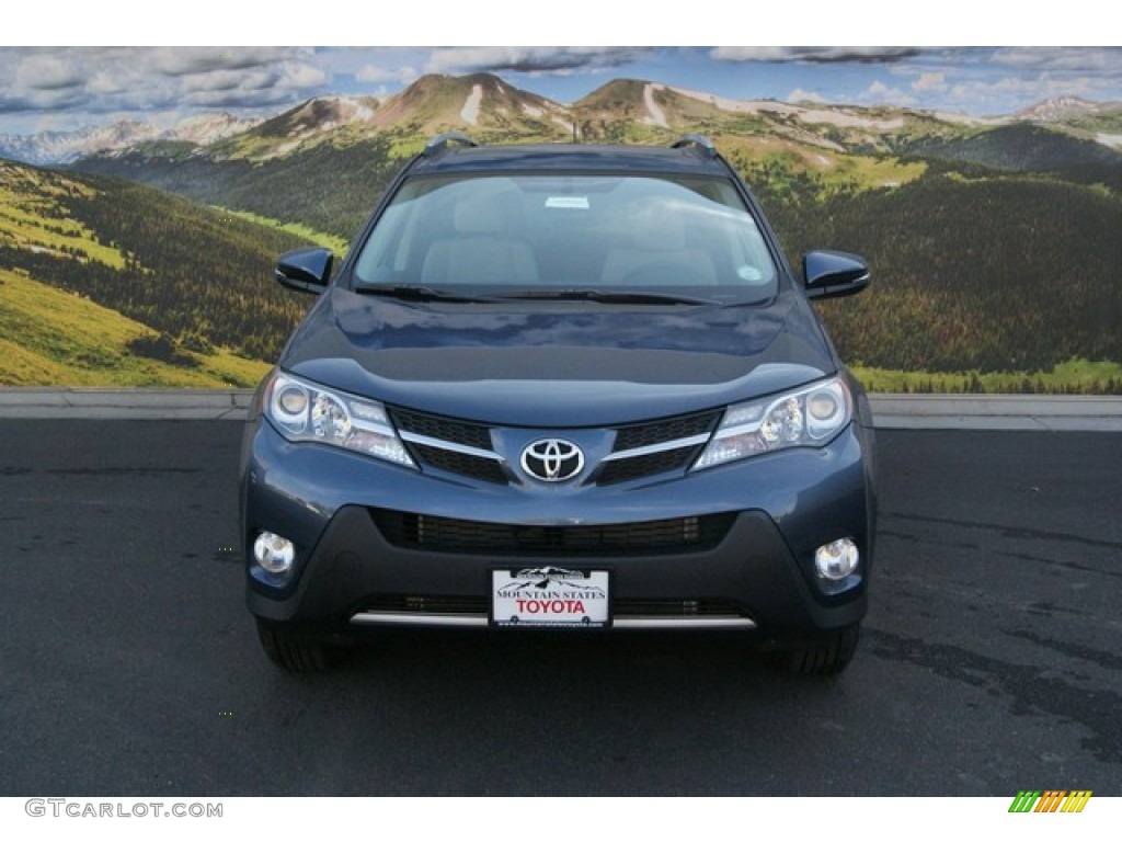 2013 RAV4 XLE AWD - Shoreline Blue Pearl / Black photo #2