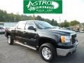 2009 Onyx Black GMC Sierra 2500HD SLT Crew Cab  photo #1