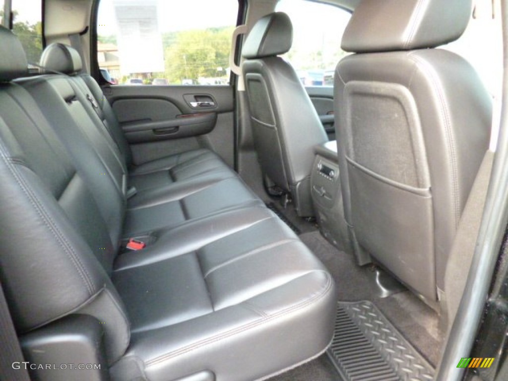 2009 GMC Sierra 2500HD SLT Crew Cab Rear Seat Photo #85620241