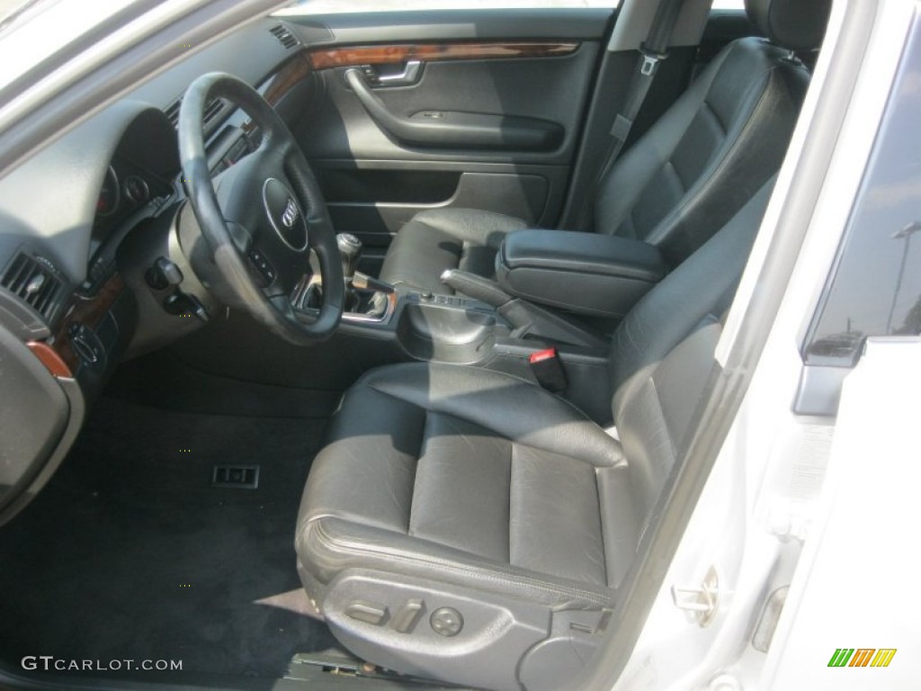 Ebony Interior 2002 Audi A4 3.0 quattro Sedan Photo #85621318