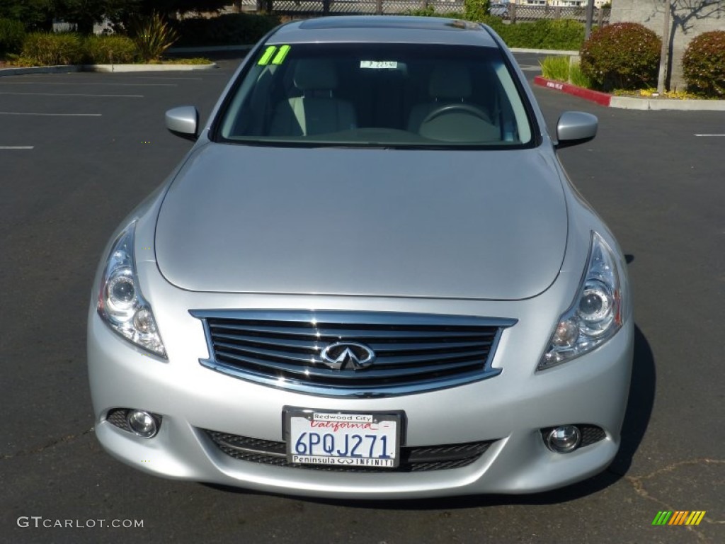 2011 G 37 Journey Sedan - Liquid Platinum / Stone photo #2