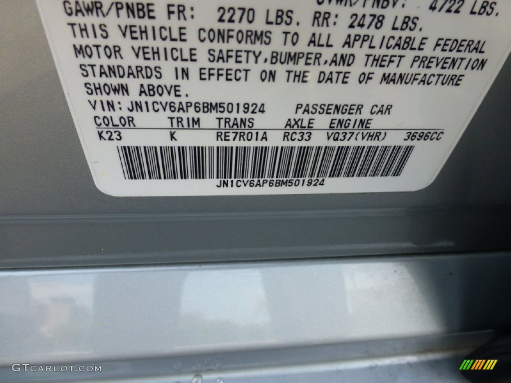 2011 G 37 Journey Sedan - Liquid Platinum / Stone photo #14