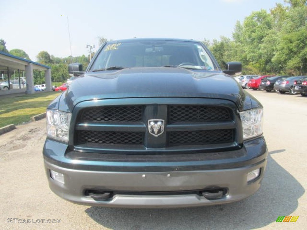 2011 Ram 1500 SLT Outdoorsman Crew Cab 4x4 - Hunter Green Pearl / Dark Slate Gray/Medium Graystone photo #11