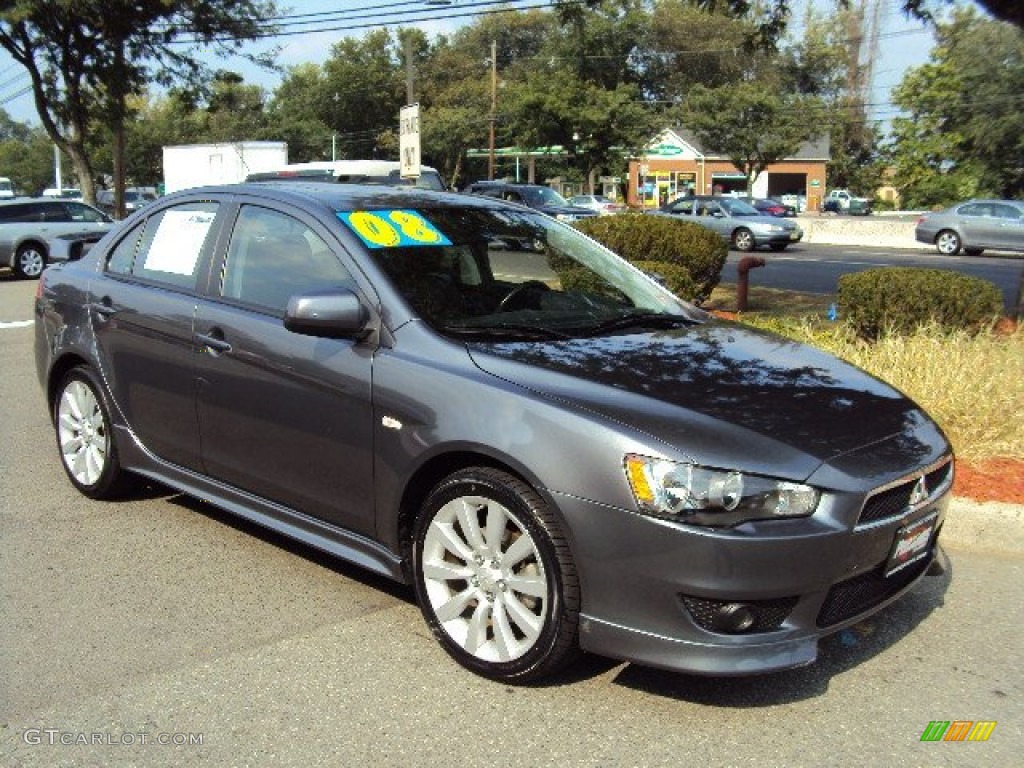 2008 Lancer GTS - Graphite Gray Pearl / Black photo #5