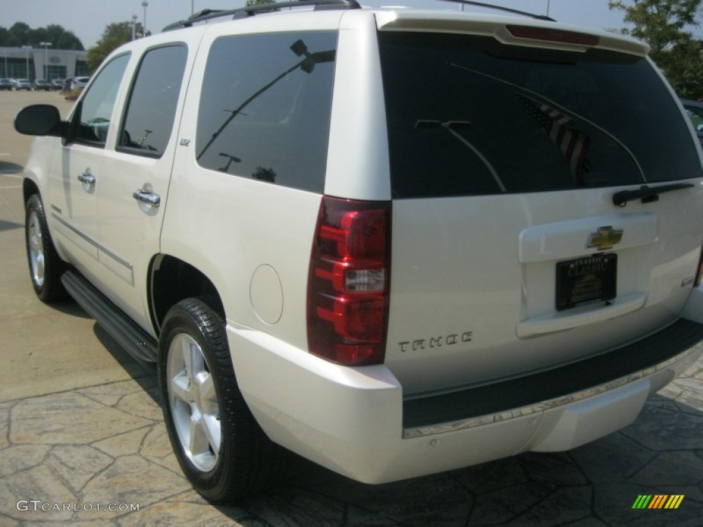 2009 Tahoe LTZ 4x4 - White Diamond Tricoat / Light Cashmere photo #8
