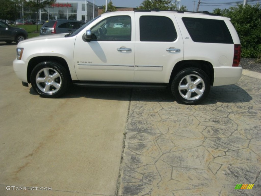 2009 Tahoe LTZ 4x4 - White Diamond Tricoat / Light Cashmere photo #9