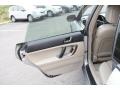 2007 Subaru Outback Taupe Leather Interior Door Panel Photo