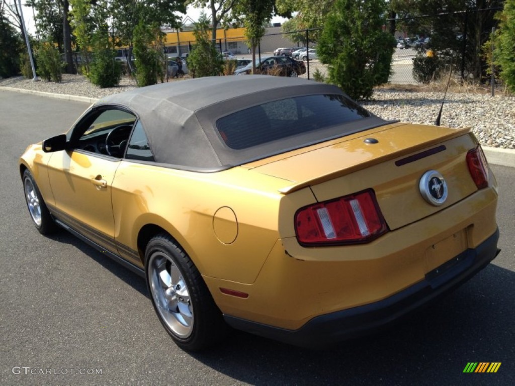 2010 Mustang V6 Premium Convertible - Sunset Gold Metallic / Charcoal Black photo #5