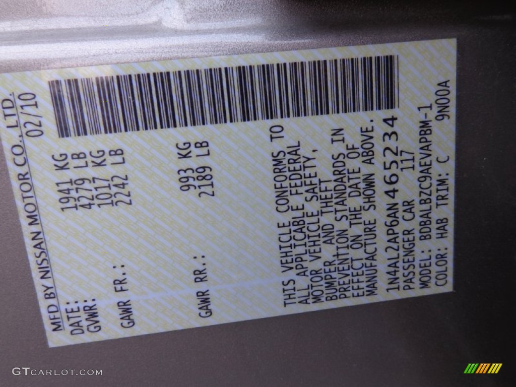 2010 Altima 2.5 SL - Sonoran Sand / Blond photo #18