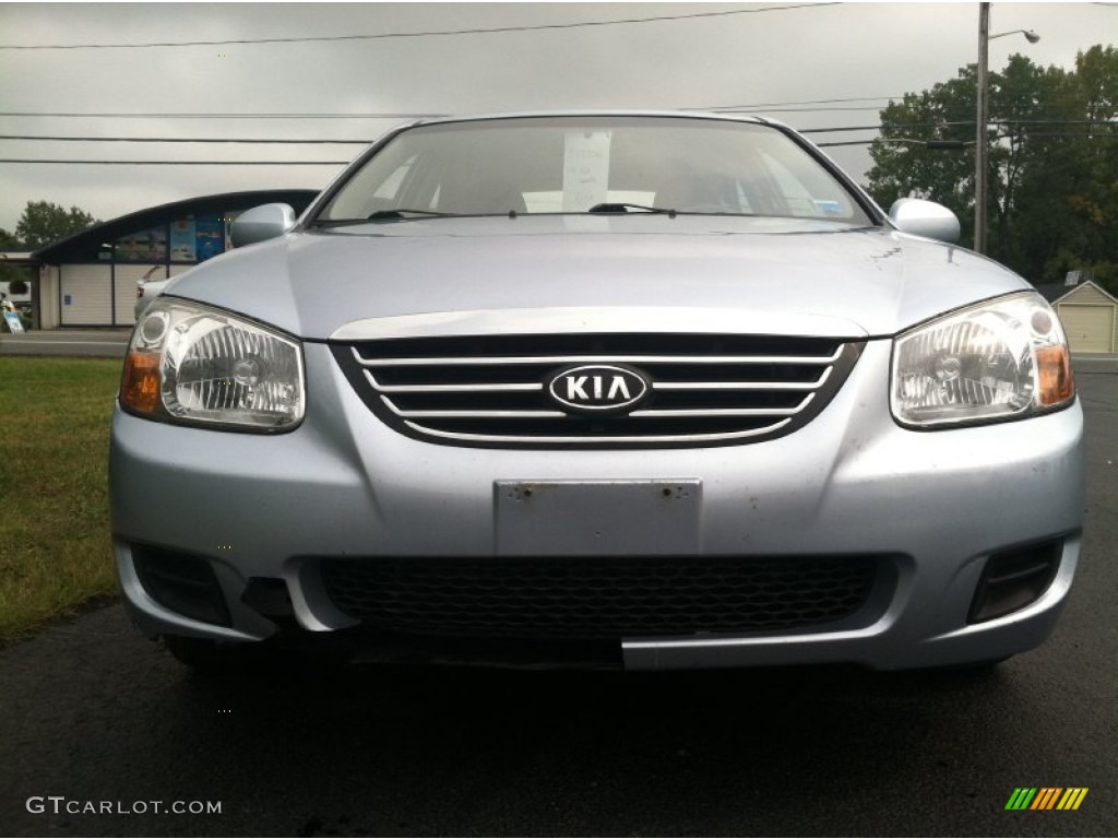 2008 Spectra LX Sedan - Ice Blue / Beige photo #3