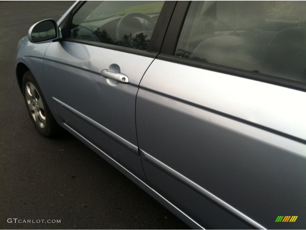 2008 Spectra LX Sedan - Ice Blue / Beige photo #7