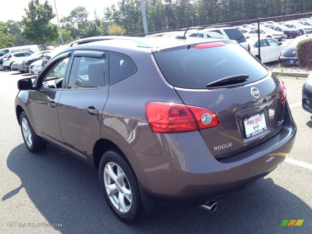 2008 Rogue SL AWD - Iridium Graphite Metallic / Black/Red photo #5