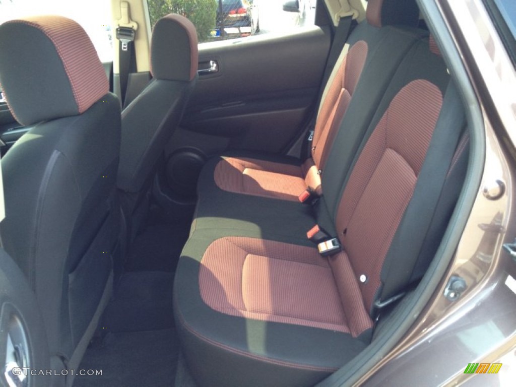 2008 Rogue SL AWD - Iridium Graphite Metallic / Black/Red photo #7
