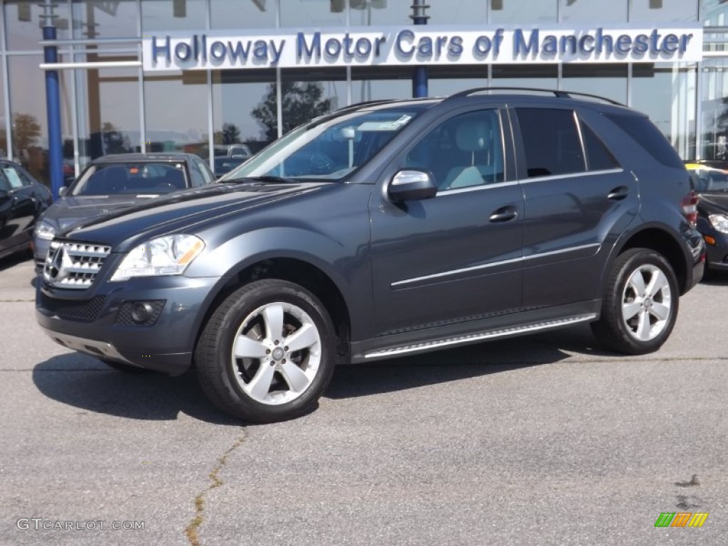 2010 ML 350 4Matic - Steel Grey Metallic / Ash photo #1