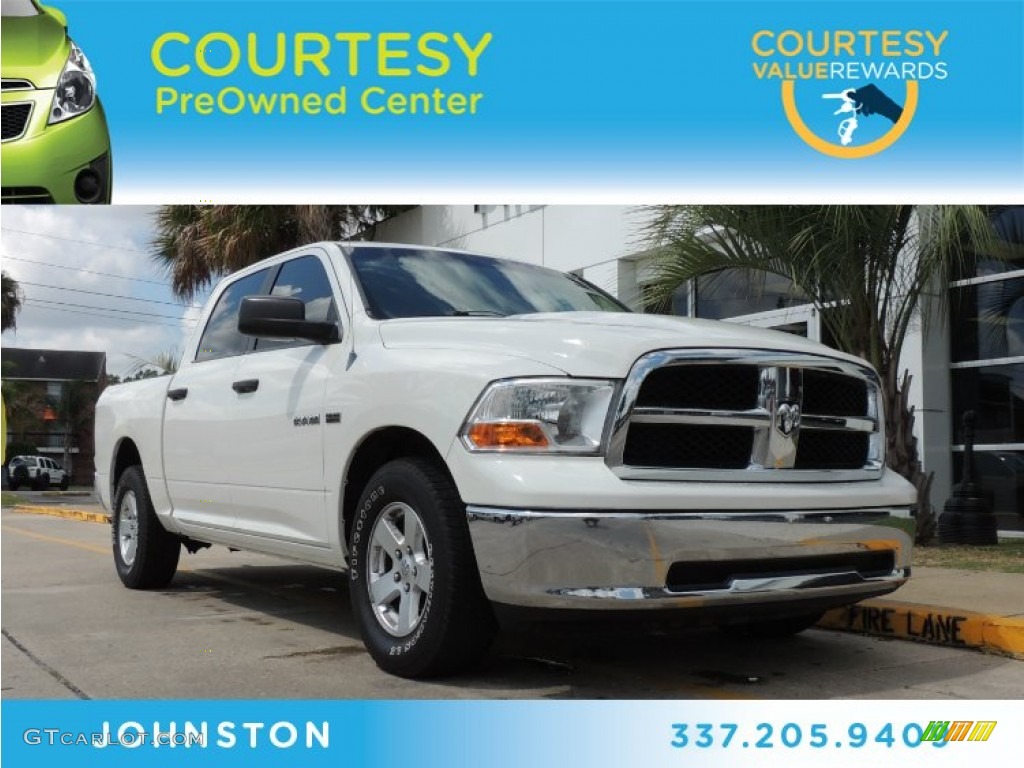 2009 Ram 1500 SLT Crew Cab - Stone White / Dark Slate Gray photo #1