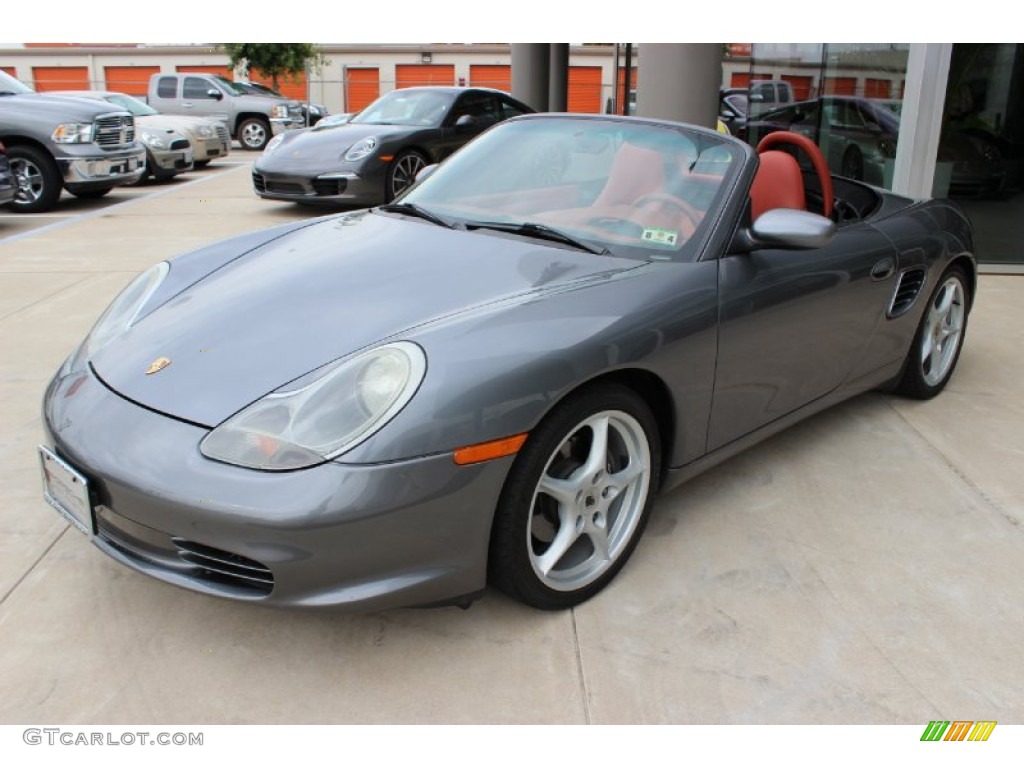 Seal Grey Metallic 2003 Porsche Boxster Standard Boxster Model Exterior Photo #85630282