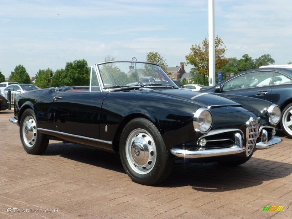 Black 1963 Alfa Romeo Giulia Spider Exterior Photo #85630705