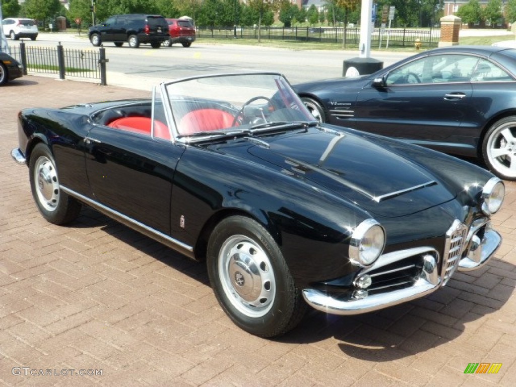 Black 1963 Alfa Romeo Giulia Spider Exterior Photo #85630732