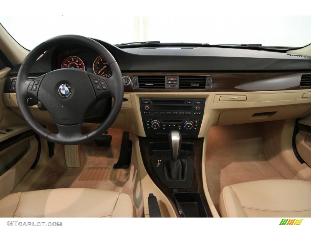 2011 BMW 3 Series 328i xDrive Sedan Beige Dakota Leather Dashboard Photo #85630825