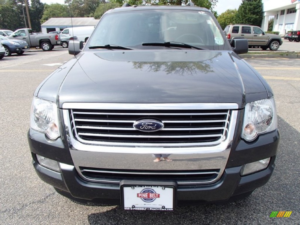 2009 Explorer XLT 4x4 - Black Pearl Slate Metallic / Black photo #2