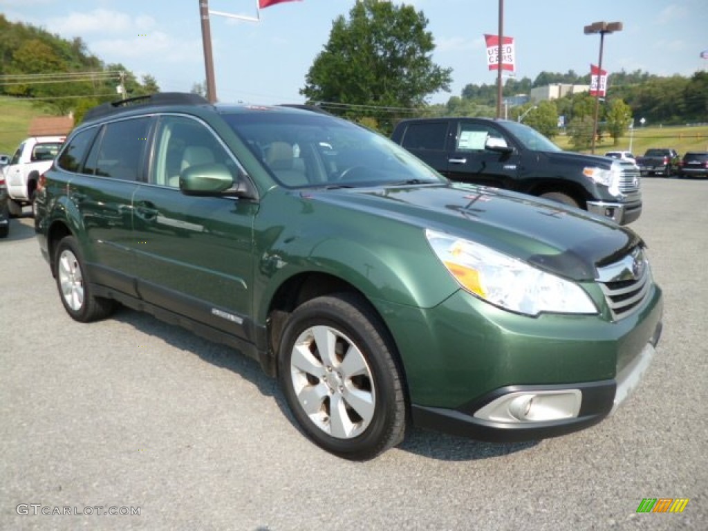 2011 Outback 2.5i Limited Wagon - Cypress Green Pearl / Warm Ivory photo #1