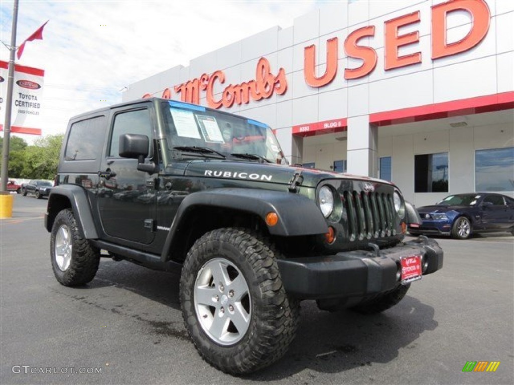 2010 Wrangler Rubicon 4x4 - Natural Green Pearl / Dark Khaki/Medium Khaki photo #1