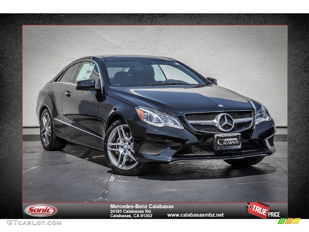 2014 E 350 Coupe - Black / Black photo #1