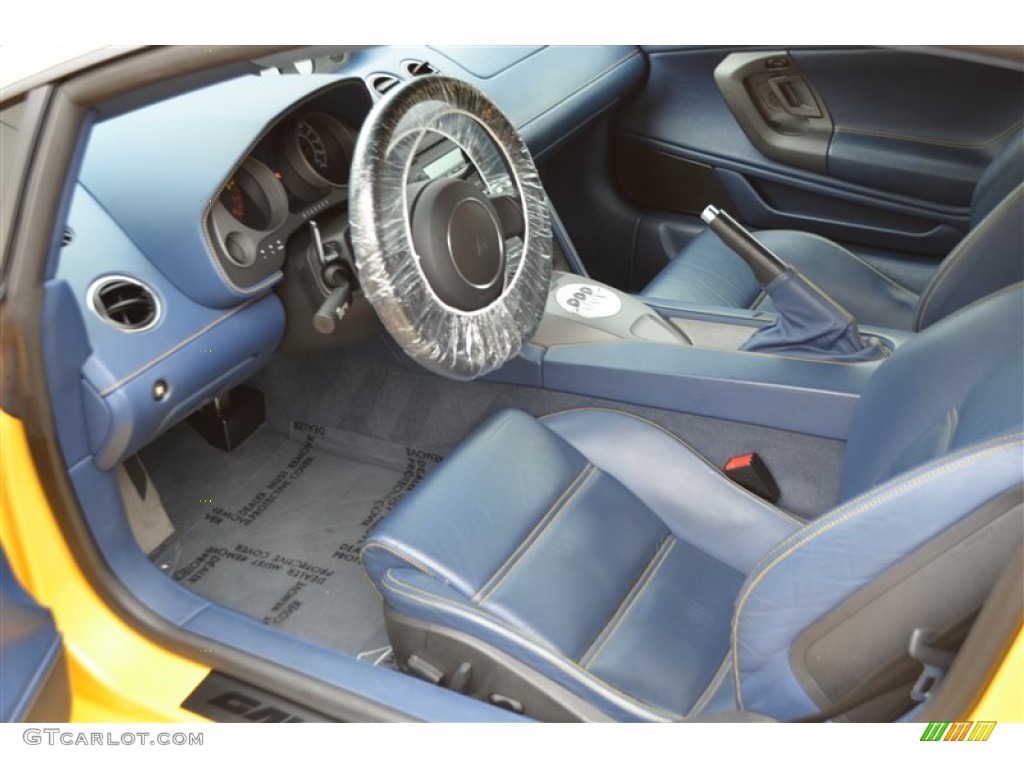 Blu Scylla Interior 2004 Lamborghini Gallardo Coupe Photo #85636066