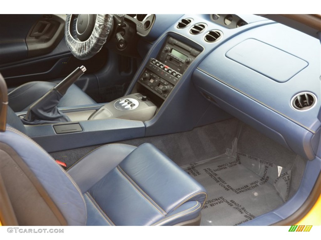 Blu Scylla Interior 2004 Lamborghini Gallardo Coupe Photo #85636150