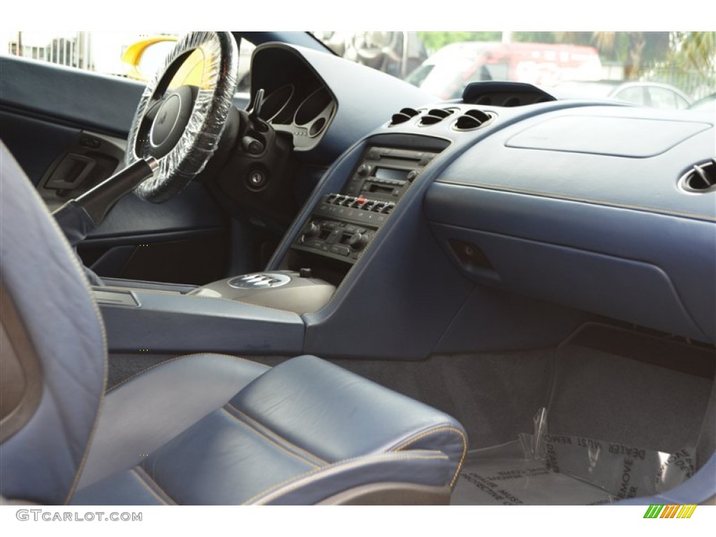 Blu Scylla Interior 2004 Lamborghini Gallardo Coupe Photo #85636162