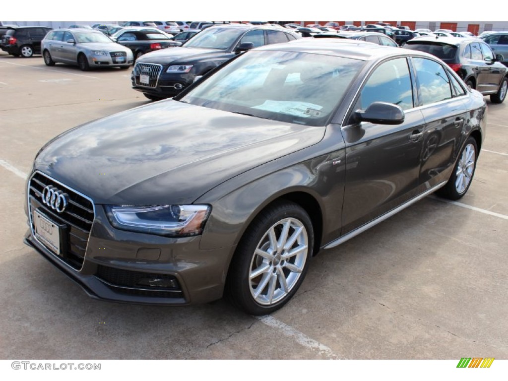 2014 A4 2.0T quattro Sedan - Dakota Grey Metallic / Chestnut Brown/Black photo #3