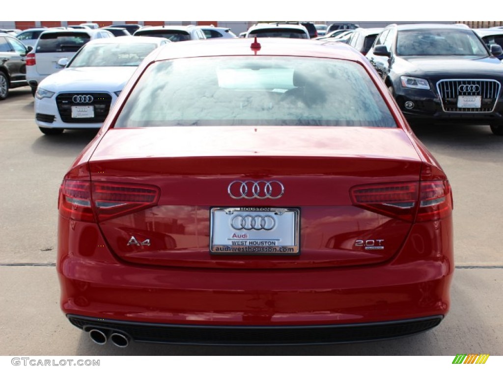 2014 A4 2.0T quattro Sedan - Brilliant Red / Black photo #6