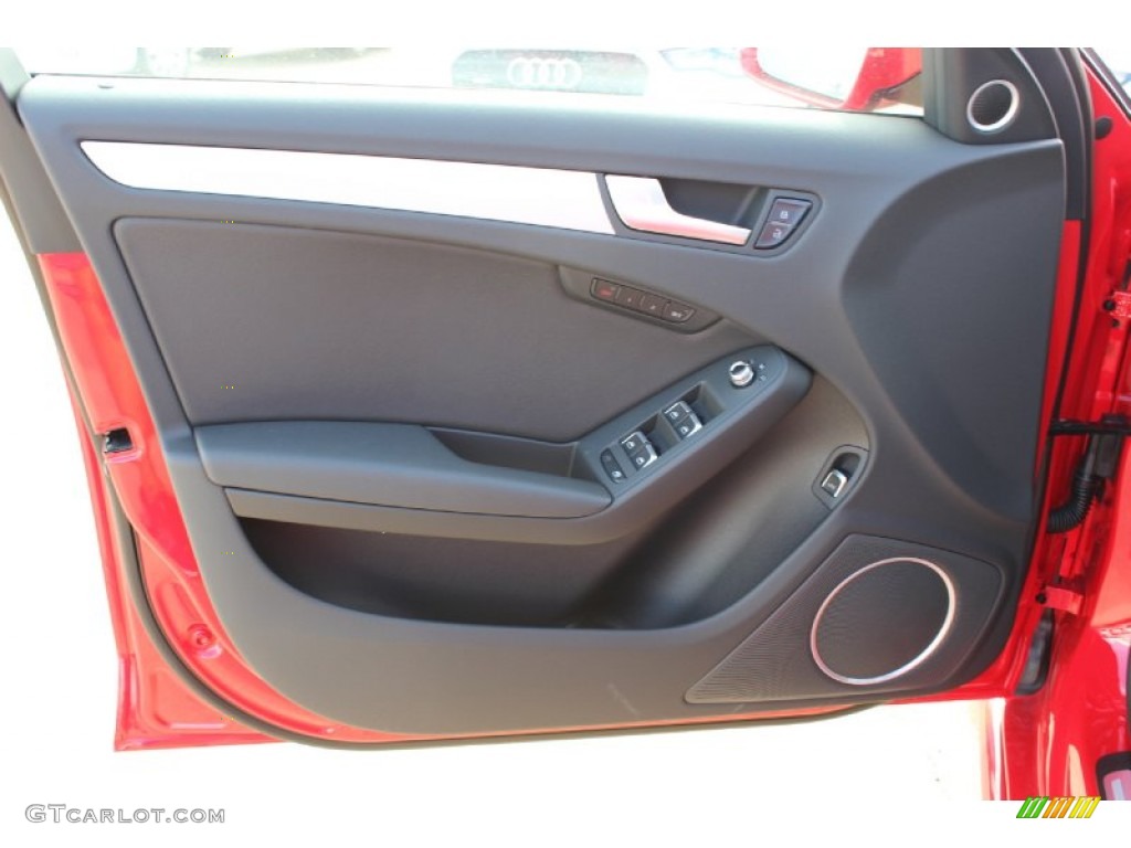 2014 Audi A4 2.0T quattro Sedan Black Door Panel Photo #85638115