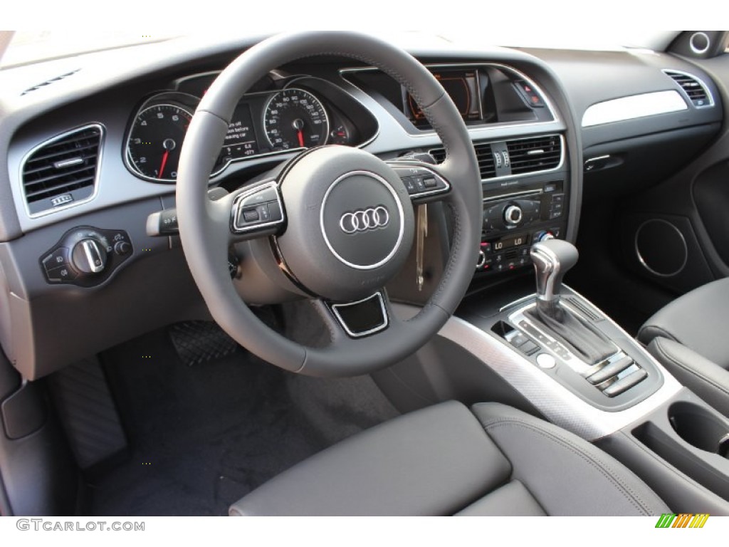 Black Interior 2014 Audi A4 2.0T quattro Sedan Photo #85638139